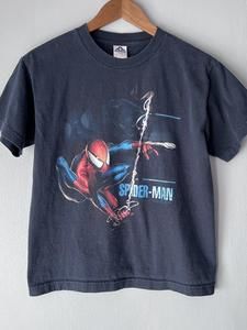VTG Spiderman T-Shirt Youth Large Kids Graphic Print 3D Movie Promo AAA Alstyle